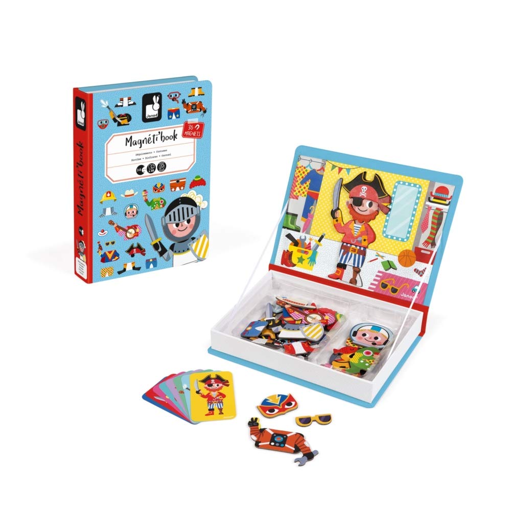 Foto 1 | Juego De Disfraces Magnéticos Para Niños Janod Magnetibook, 45 Unidades - Venta Internacional.