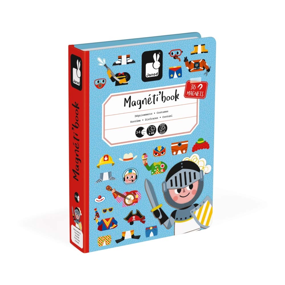 Foto 4 pulgar | Juego De Disfraces Magnéticos Para Niños Janod Magnetibook, 45 Unidades - Venta Internacional.