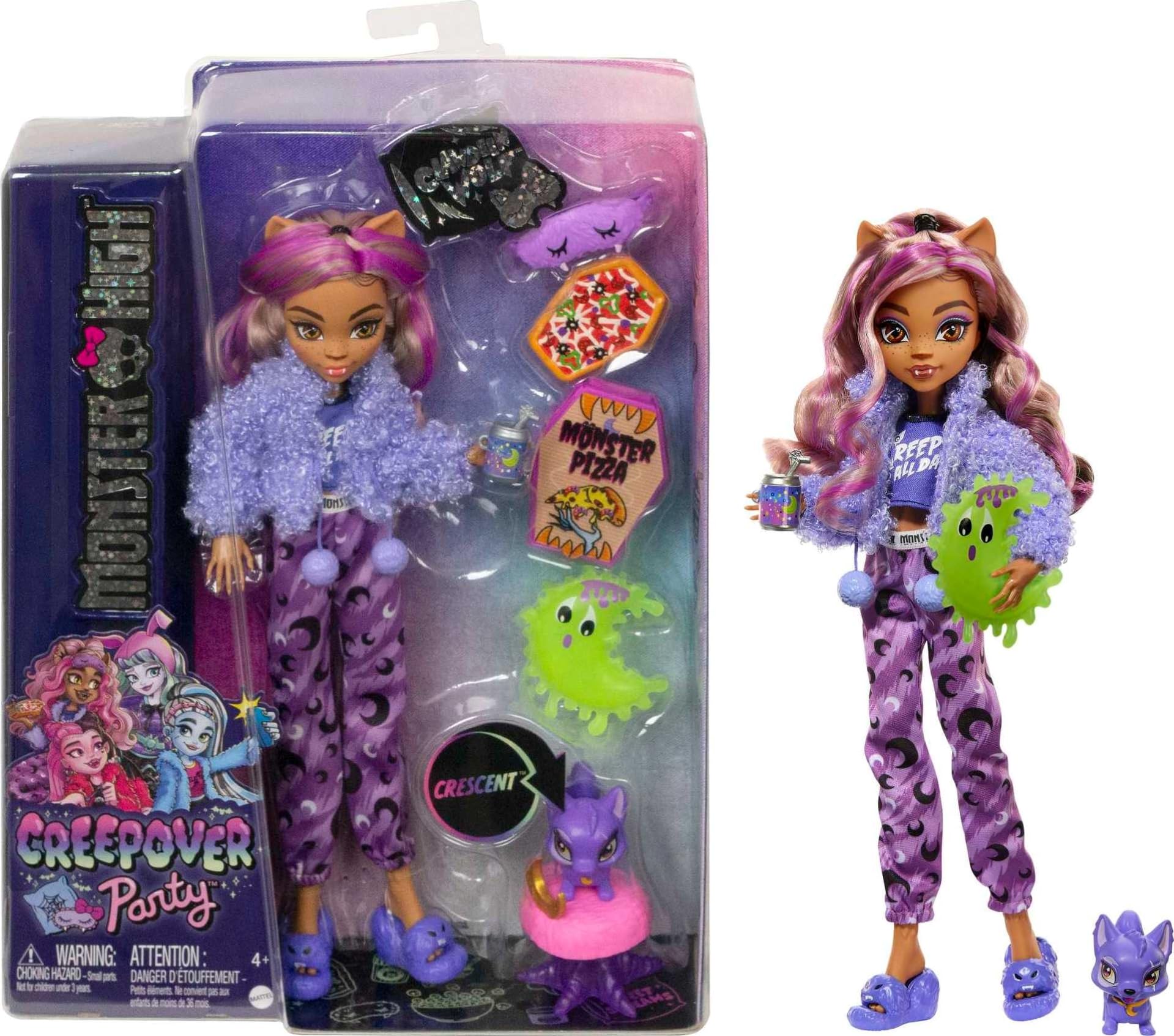 Foto 2 pulgar | Muñeca Clawdeen Wolf Monster High con Accesorios para Pijamas - Venta Internacional