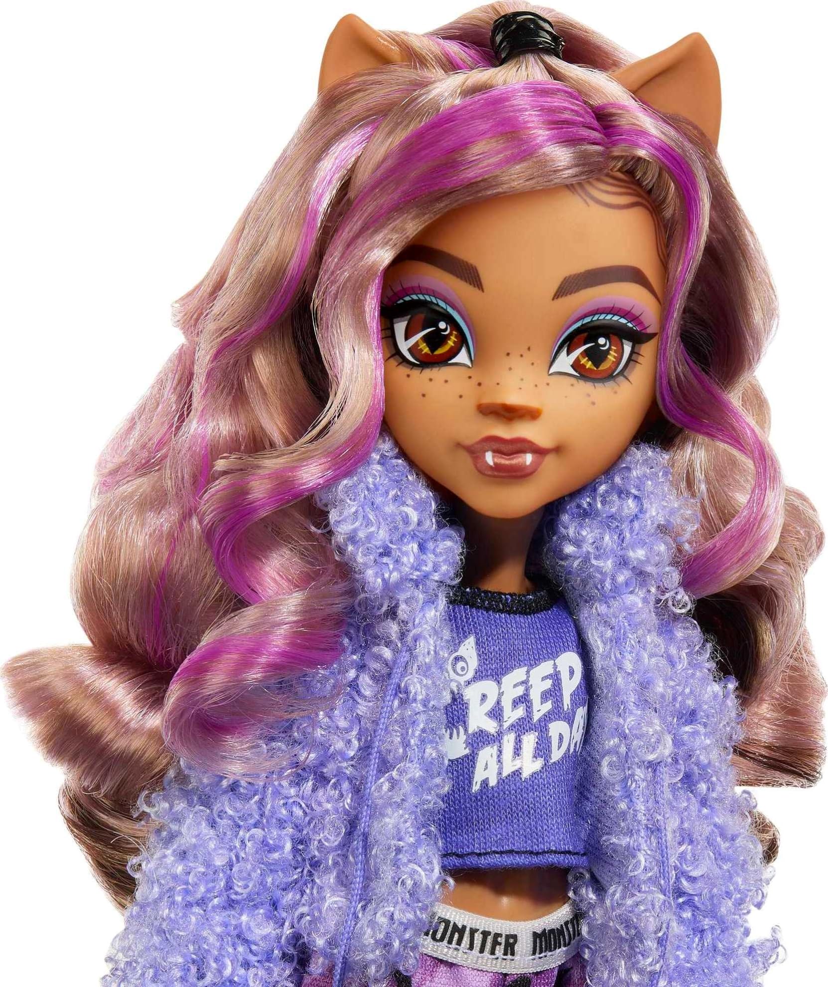 Foto 4 pulgar | Muñeca Clawdeen Wolf Monster High con Accesorios para Pijamas - Venta Internacional