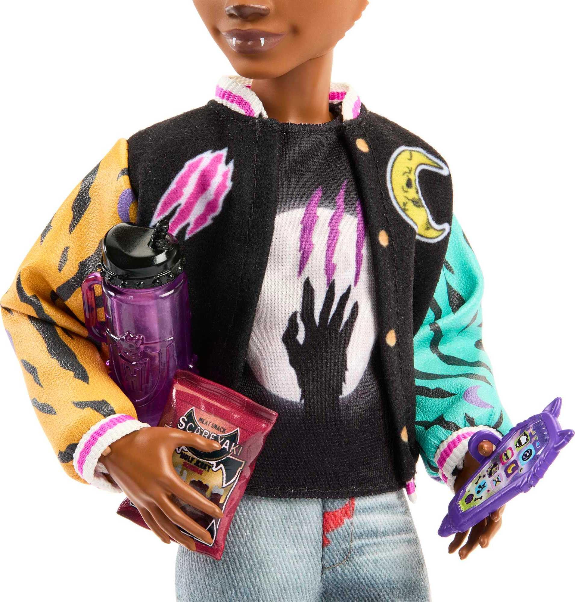 Foto 5 pulgar | Doll Monster High Clawd Wolf con Mascota - Venta Internacional