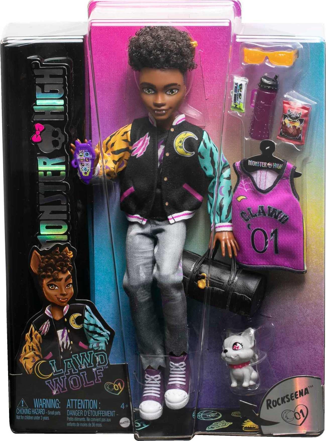 Foto 7 pulgar | Doll Monster High Clawd Wolf con Mascota - Venta Internacional