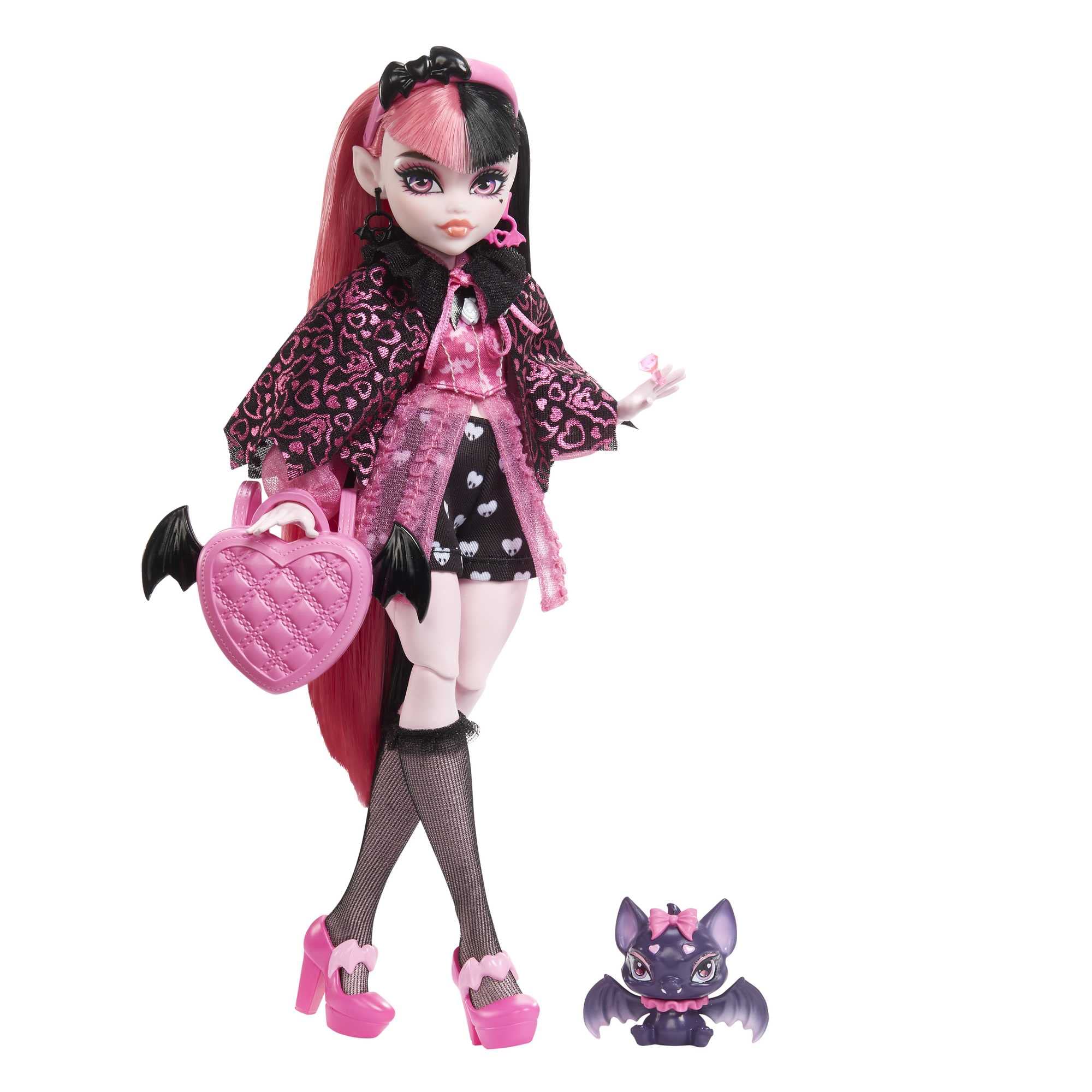 Foto 2 pulgar | Muñeca Draculaura De Monster High con Accesorios y Murciélago para Mascotas - Venta Internacional