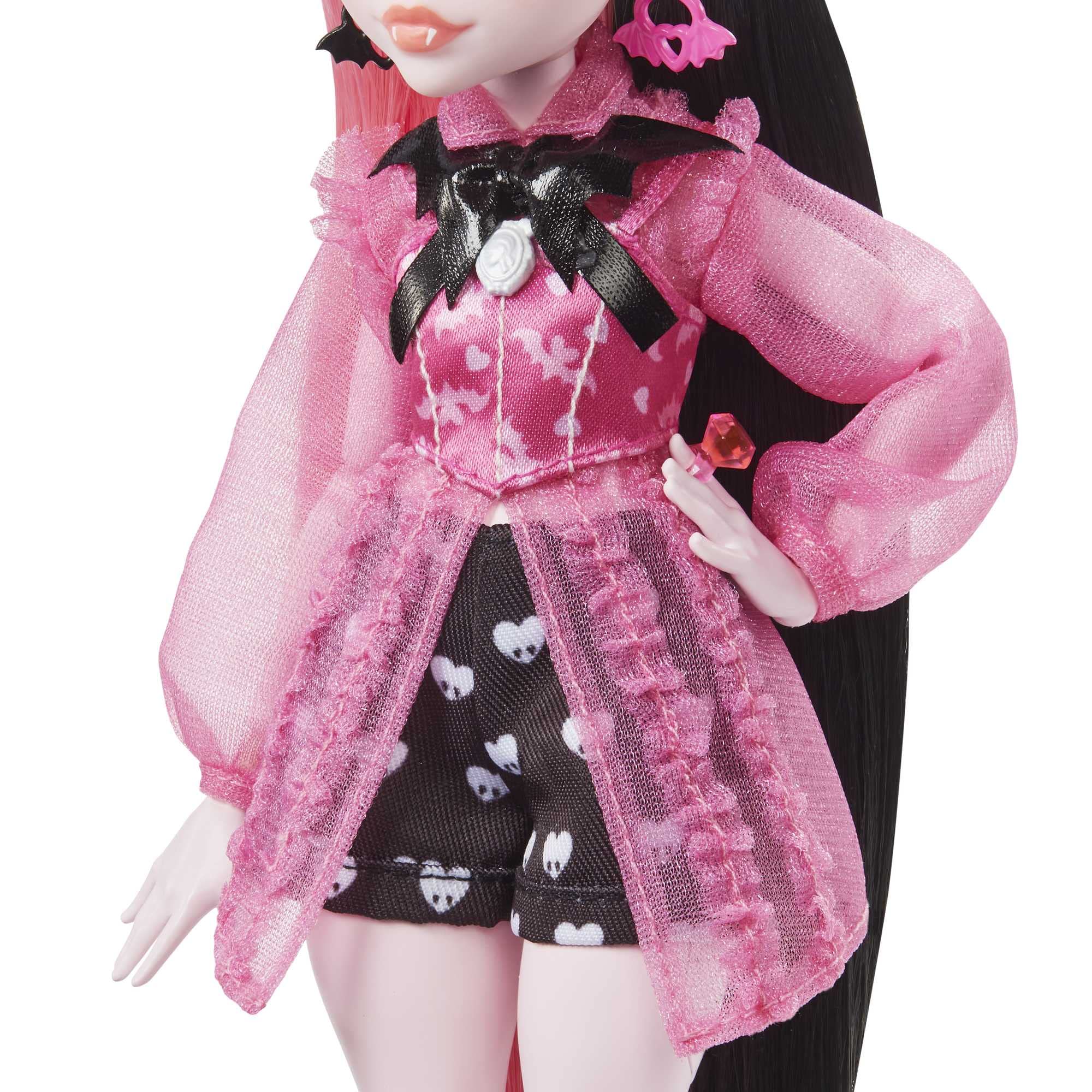 Foto 6 pulgar | Muñeca Draculaura De Monster High con Accesorios y Murciélago para Mascotas - Venta Internacional