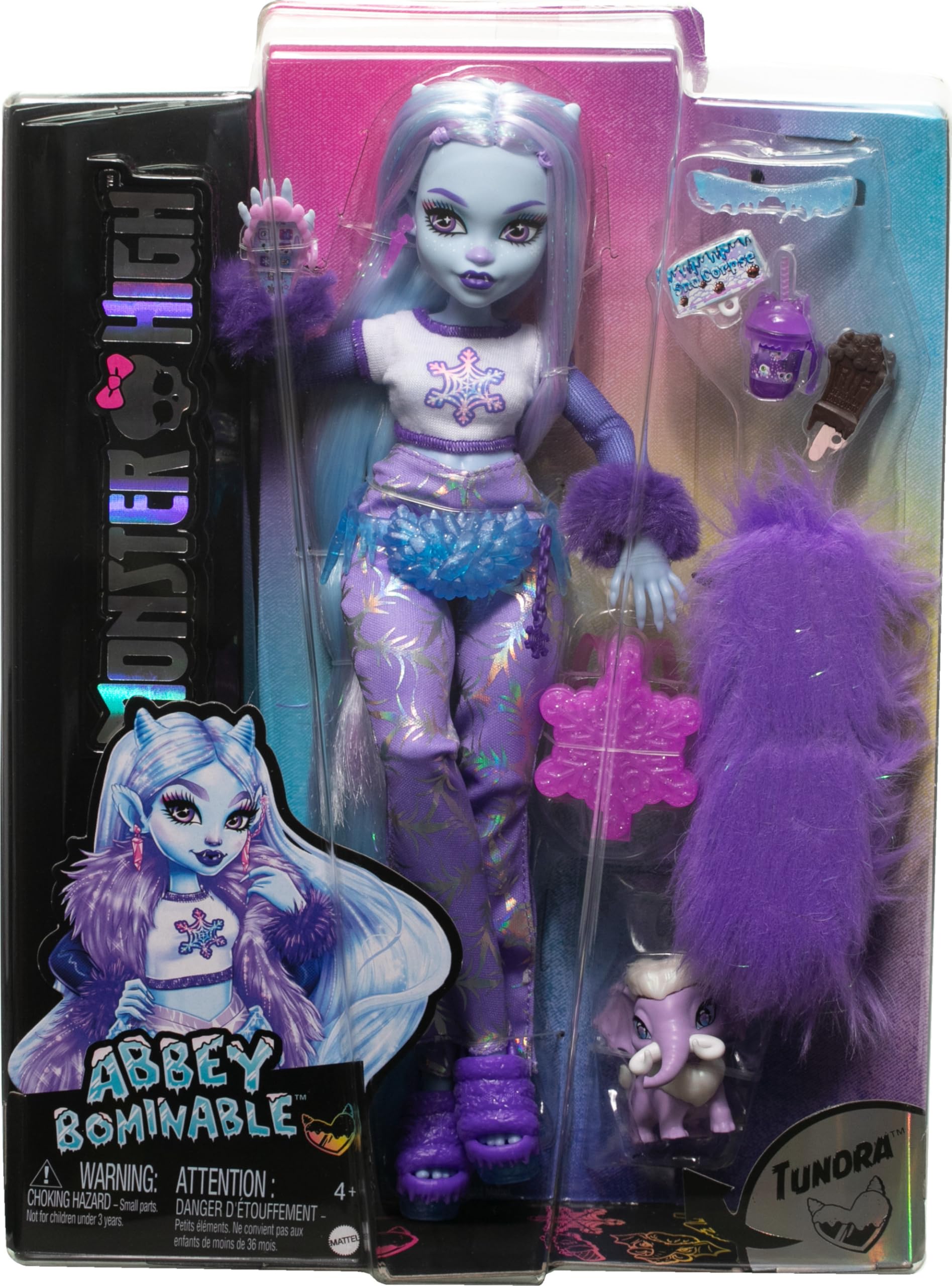 Foto 7 pulgar | Muñeca Moderna De Monster High Abbey Bominable Yeti Con Mascota - Venta Internacional