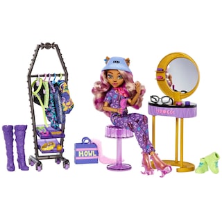 Foto 1 | Fashion Playset Monster High Doll Clawdeen Wolf Con Más De 20 Piezas - Venta Internacional