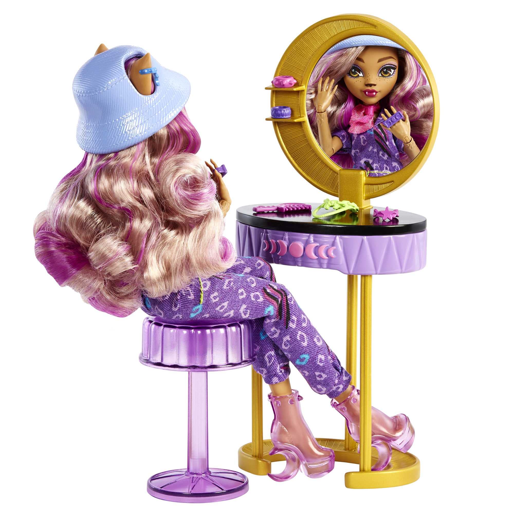 Foto 5 pulgar | Fashion Playset Monster High Doll Clawdeen Wolf Con Más De 20 Piezas - Venta Internacional