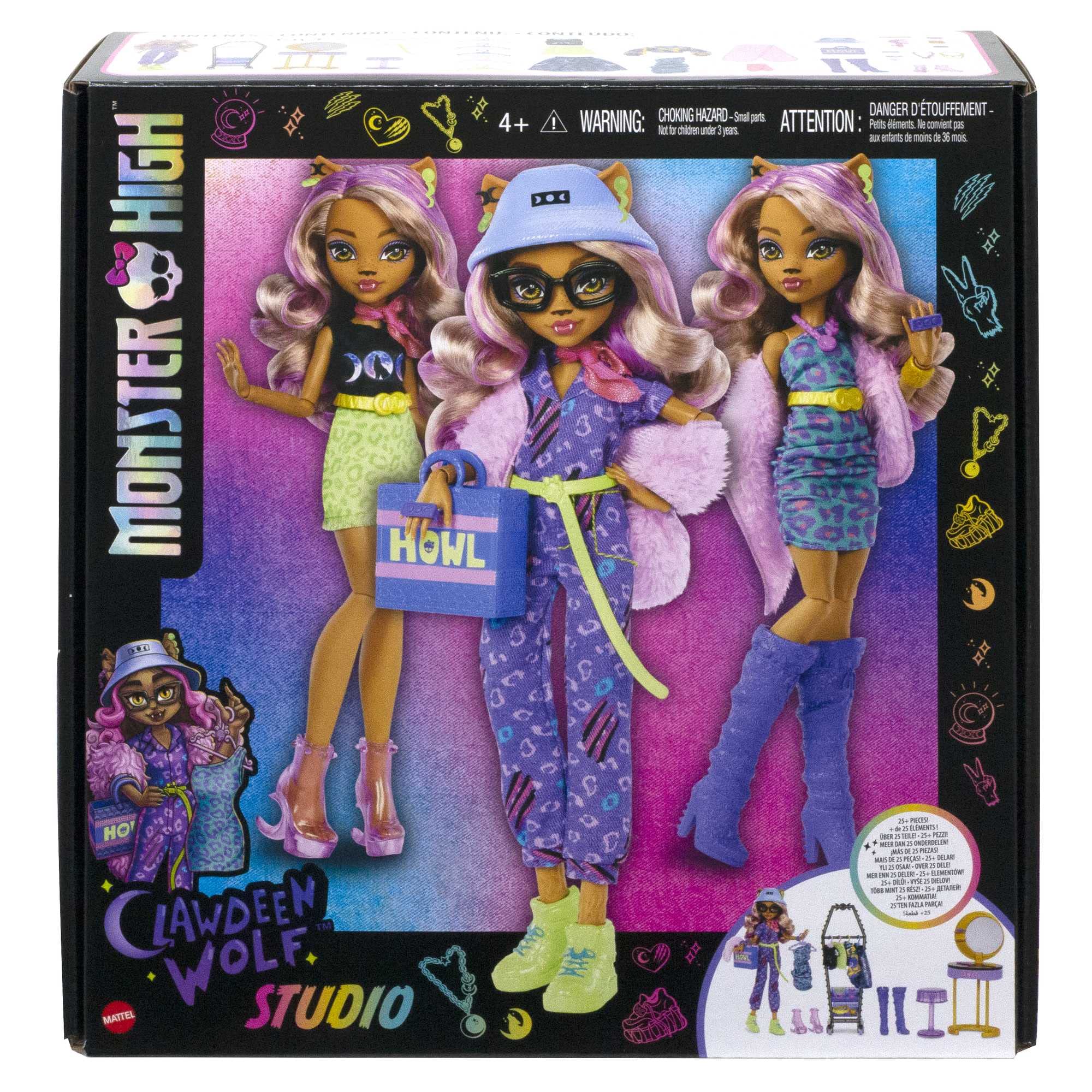 Foto 7 pulgar | Fashion Playset Monster High Doll Clawdeen Wolf Con Más De 20 Piezas - Venta Internacional