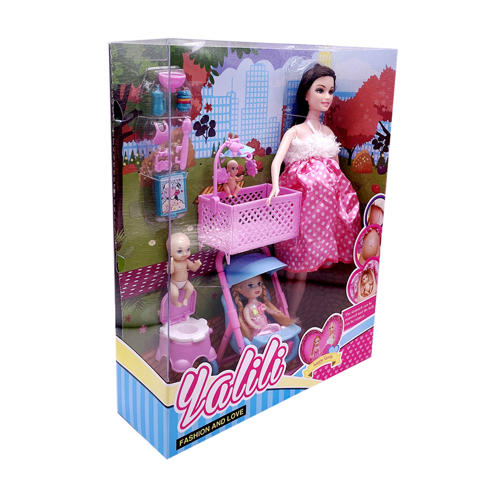 Foto 1 | Cochecito Para Muñecas Embarazadas, Cuna Y Accesorios Para Cubiertos 11. - Venta Internacional.