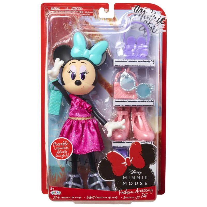 Muñeca Minnie Mouse Jakks Pacific Set De Accesorios De Moda