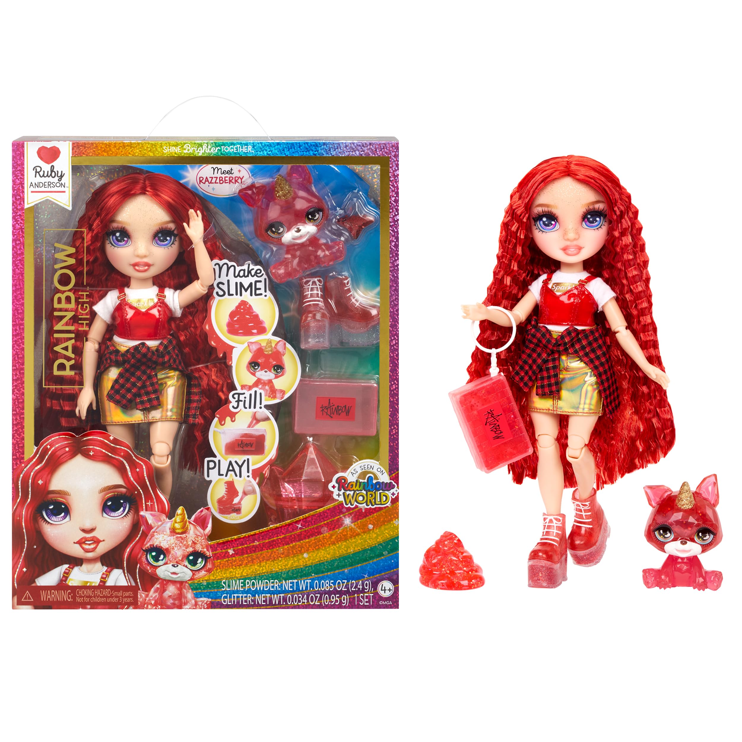 Muñeca Rainbow High Ruby con Mascota- Venta Internacional $778