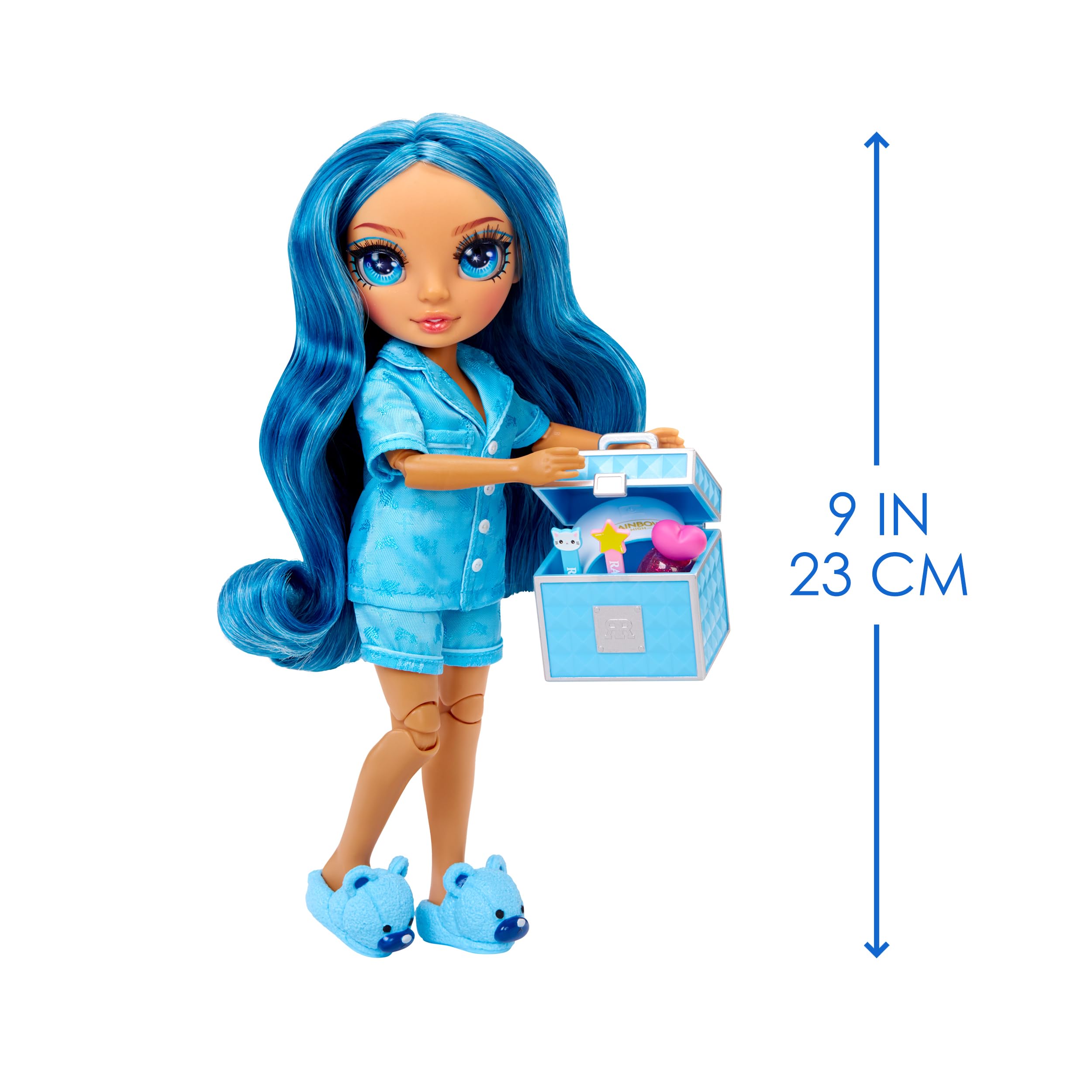 Foto 4 pulgar | Muñeca de Moda Rainbow High Jr High Pj Party Skyler Blue 9 - Venta Internacional