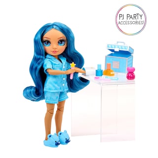 Foto 5 | Muñeca de Moda Rainbow High Jr High Pj Party Skyler Blue 9 - Venta Internacional