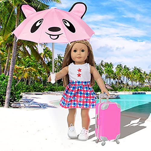 Foto 7 | Accesorios Para Muñecas Zqdoll American, 45 Cm, Con Maleta De Viaje - Venta Internacional.