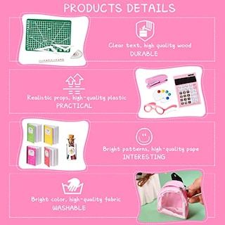 Foto 3 | Set de Útiles Escolares Chalyna para Muñecas y Accesorios - Venta Internacional