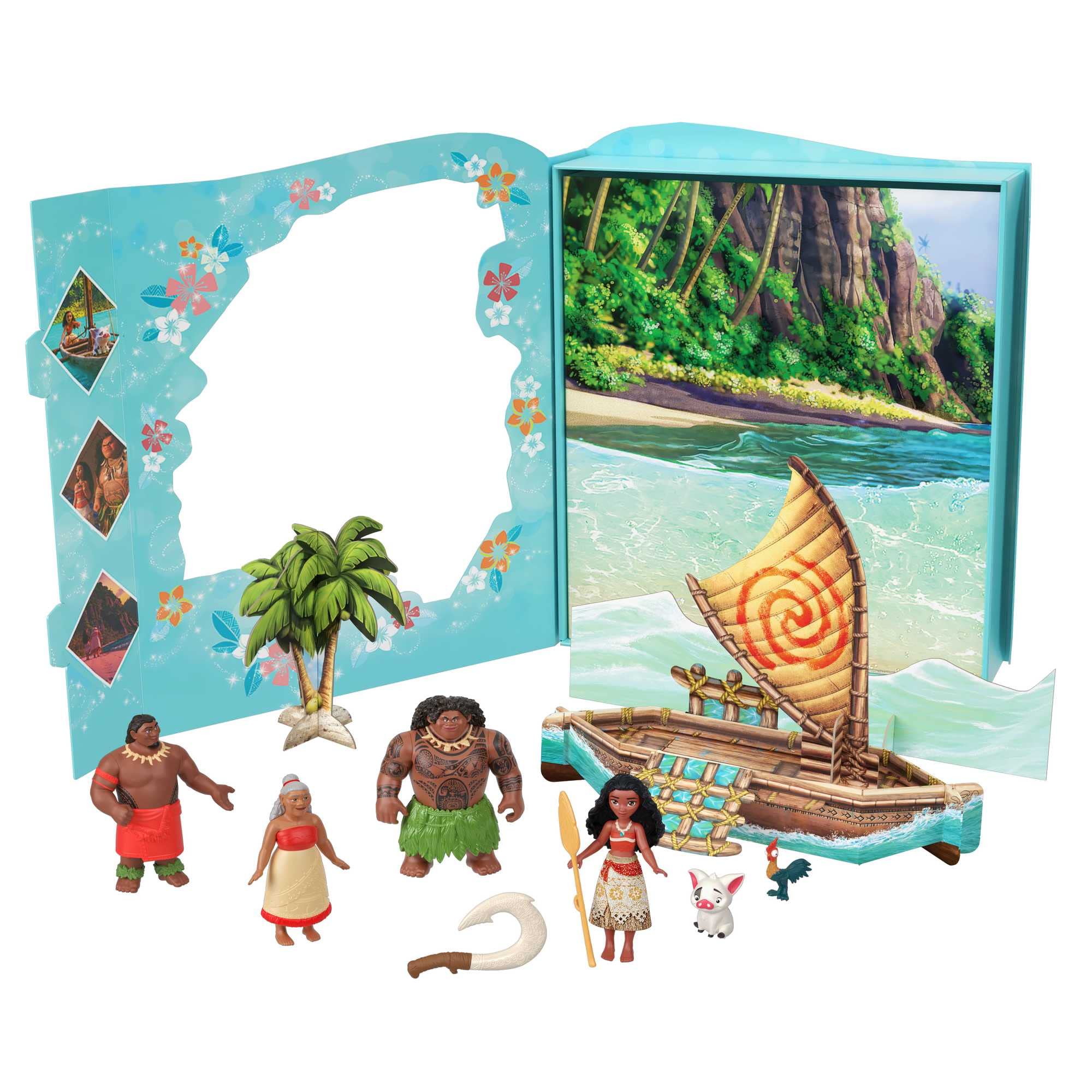 Disney Princess Toys, Paquete De Historias De Moana Con 6 Pe - Venta Internacional.