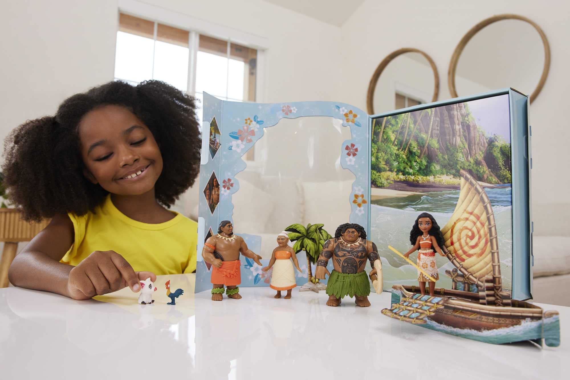 Foto 4 pulgar | Disney Princess Toys, Paquete De Historias De Moana Con 6 Pe - Venta Internacional.