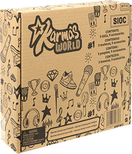Foto 2 | Paquete De 3 Muñecas Karma's World - Venta Internacional.