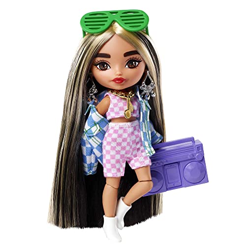 Foto 2 pulgar | Muñeca Barbie Extra Minis #2 (5.5 In) Con 2-pi A Cuadros - Venta Internacional.