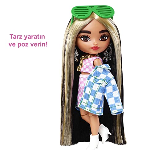 Foto 4 pulgar | Muñeca Barbie Extra Minis #2 (5.5 In) Con 2-pi A Cuadros - Venta Internacional.