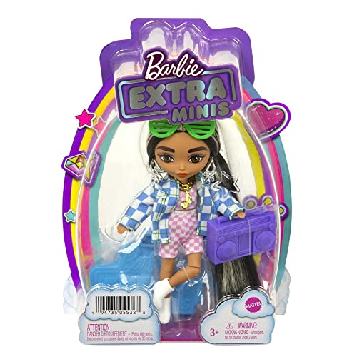 Foto 7 pulgar | Muñeca Barbie Extra Minis #2 (5.5 In) Con 2-pi A Cuadros - Venta Internacional.