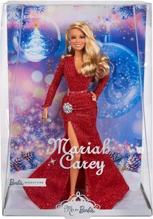 Foto 1 | Muñeca Barbie Signature Mariah Carey Holiday Con Vestido Rojo Con Purpurina - Venta Internacional.