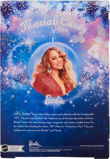 Foto 6 | Muñeca Barbie Signature Mariah Carey Holiday Con Vestido Rojo Con Purpurina - Venta Internacional.