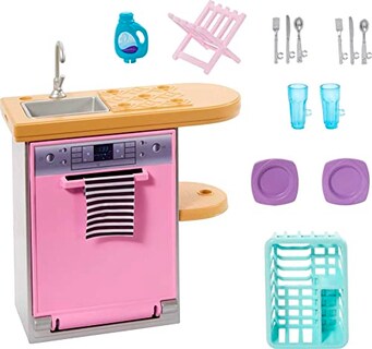 Foto 1 | Muebles Y Accesorios Barbie, Set De Decoración De Casa De Muñecas Ingenio - Venta Internacional.
