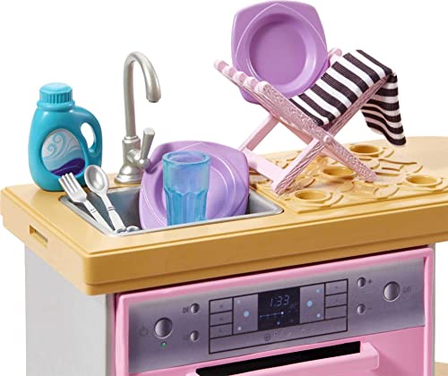Foto 4 pulgar | Muebles Y Accesorios Barbie, Set De Decoración De Casa De Muñecas Ingenio - Venta Internacional.