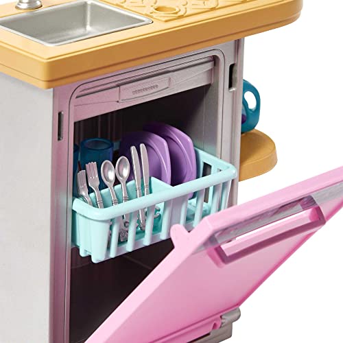 Foto 5 pulgar | Muebles Y Accesorios Barbie, Set De Decoración De Casa De Muñecas Ingenio - Venta Internacional.