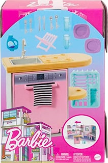 Foto 6 | Muebles Y Accesorios Barbie, Set De Decoración De Casa De Muñecas Ingenio - Venta Internacional.