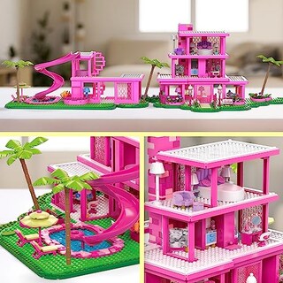 Foto 2 | Réplica De Barbie Dreamhouse De Juguete De Construcción Con Accesorios - Venta Internacional.