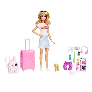 Foto 2 | Muñeca Barbie Y Accesorios, Set De Viaje «malibu» Con Cachor - Venta Internacional.