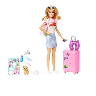 Foto 6 | Muñeca Barbie Y Accesorios, Set De Viaje «malibu» Con Cachor - Venta Internacional.