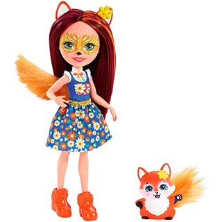 Foto 1 | Muñeca Felicity Fox De Doll Enchantimals Con Figura Flick De 6 Pulgadas Con Acc - Venta Internacional.