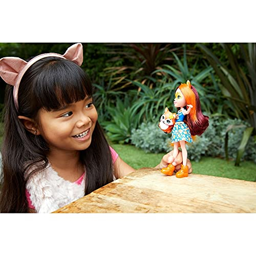 Foto 6 | Muñeca Felicity Fox De Doll Enchantimals Con Figura Flick De 6 Pulgadas Con Acc - Venta Internacional.
