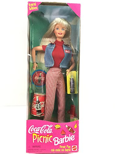 Foto 2 pulgar | Mattel Coca Cola Picnic Barbie 1997 - Venta Internacional.