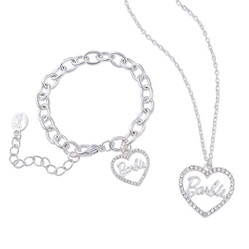 Foto 2 pulgar | Conjunto De Collar Y Pulsera Con Forma De Corazón De Cristal Para Barbie - Venta Internacional.