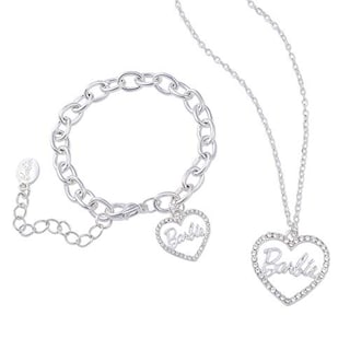 Foto 1 | Conjunto De Collar Y Pulsera Con Forma De Corazón De Cristal Para Barbie - Venta Internacional.