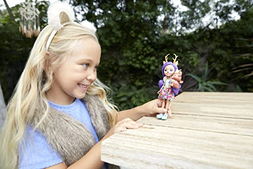 Foto 2 | Doll Enchantimals Danessa Deer Con Figura Sprint De 6 Pulgadas Con Aire Acondicionado - Venta Internacional.