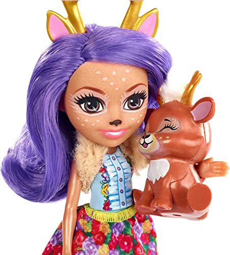 Foto 4 pulgar | Doll Enchantimals Danessa Deer Con Figura Sprint De 6 Pulgadas Con Aire Acondicionado - Venta Internacional.