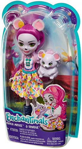 Foto 7 pulgar | Muñeca Enchantimals Mayla Mouse Y Figura De Fondue - Venta Internacional.