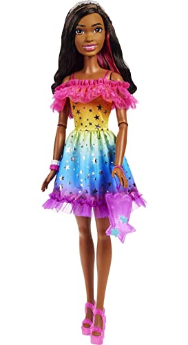 Muñeca Barbie Grande Con Cabello Castaño Oscuro, 28 Pulgadas - Venta Internacional.