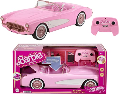 Foto 2 pulgar | Coche Hot Wheels Rc Barbie Corvette Con Mando A Distancia - Venta Internacional.