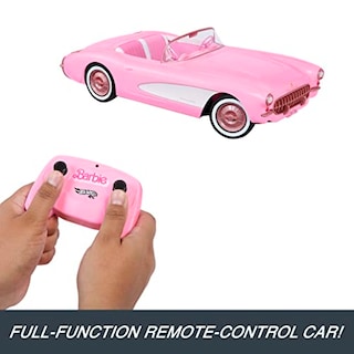 Foto 4 | Coche Hot Wheels Rc Barbie Corvette Con Mando A Distancia - Venta Internacional.