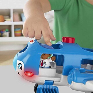 Foto 4 | Avión Little People De Toy Fisher-price Con El Piloto Kurt Y Emma - Venta Internacional.