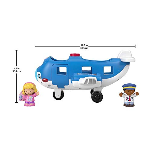Foto 7 pulgar | Avión Little People De Toy Fisher-price Con El Piloto Kurt Y Emma - Venta Internacional.