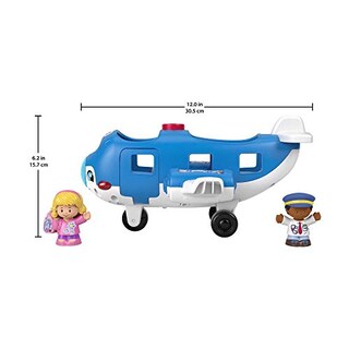 Foto 6 | Avión Little People De Toy Fisher-price Con El Piloto Kurt Y Emma - Venta Internacional.