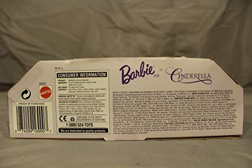 Foto 7 pulgar | Barbie Como Cenicienta - Muñeca Barbie Por Mattel Children's Series 1997 - Venta Internacional.