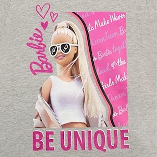 Foto 2 | Camiseta Barbie Para Niña Grey 6 - Venta Internacional.